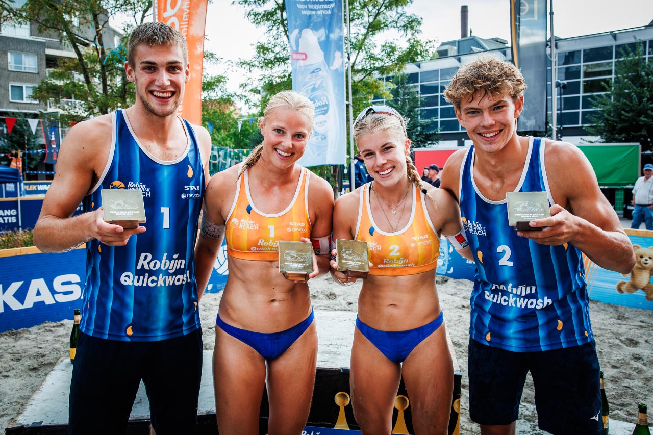 Nieuwe winnaars bij laatste stop Robijn Quickwash Eredivisie Beach in Lelystad